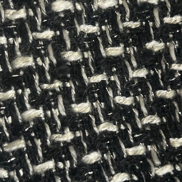 Loft Tweed Mini Skirt Womens 6 Black Silver Metallic Business Casual Sexy Short - Picture 4 of 11